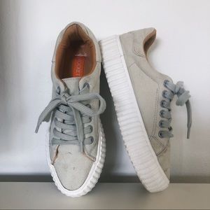 Rocket Dog Creeper Platform Mint Lace Up Sneakers